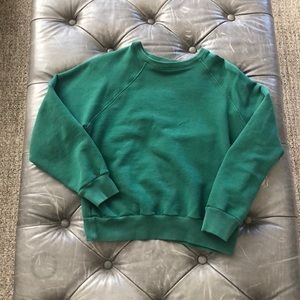 Reformation Green Sweatshirt